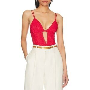 NWT PRIVACY PLEASE Cindy Bodysuit in Bittersweet